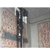 龍門架式鋼帶別墅梯安裝現(xiàn)場