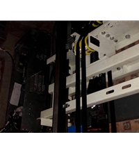 龍門架式鋼帶別墅梯安裝現(xiàn)場